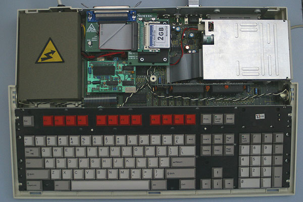 The Acorn BBC A3000 with the top cover removed
