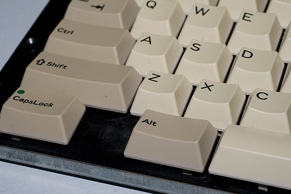 The Acorn BBC A3000 keyboard cleaned