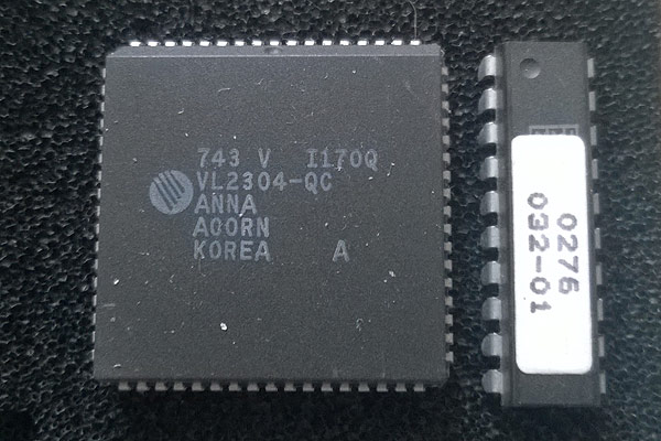 The original ARM MEMC1 chip and its associated PAL
