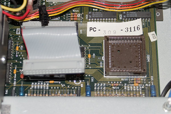 The ARM processor socket ready to accept a new chip