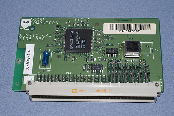 The ARM710 CPU processor card