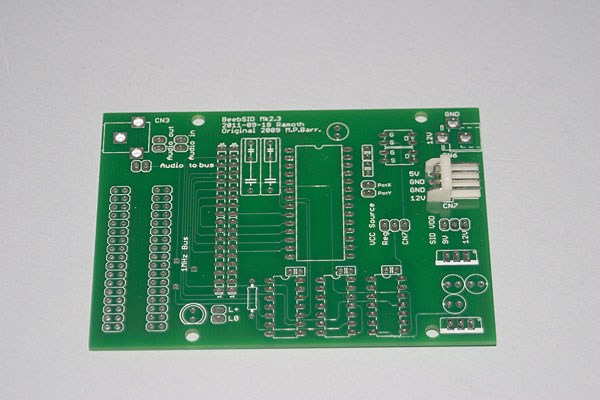 BeebSID Mk 2.3 board as supplied