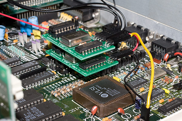 The VIDC Enhancer board installed in dual configuration