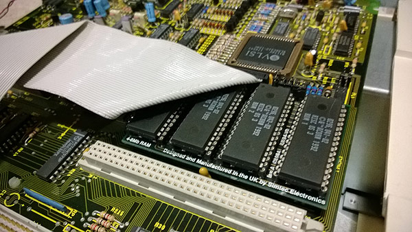 The ROM/RAM carrier board with RISC OS 3 fitted
