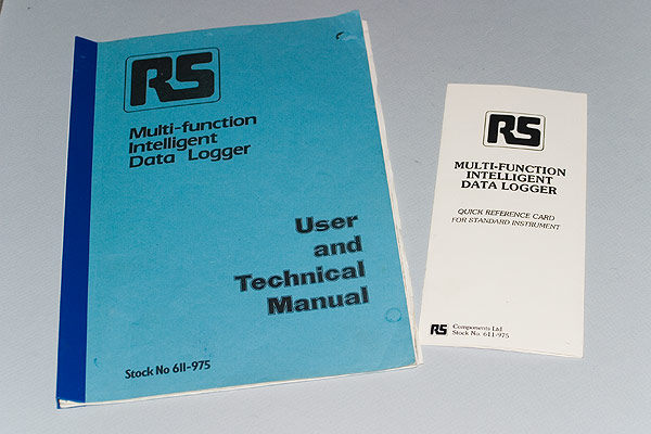 THE RS Components Multi-function Intelligent Data Logger manuals