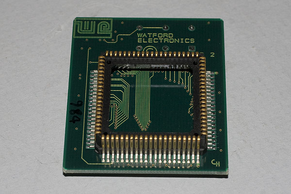 The underside of the WE ARM3 processor daughter board