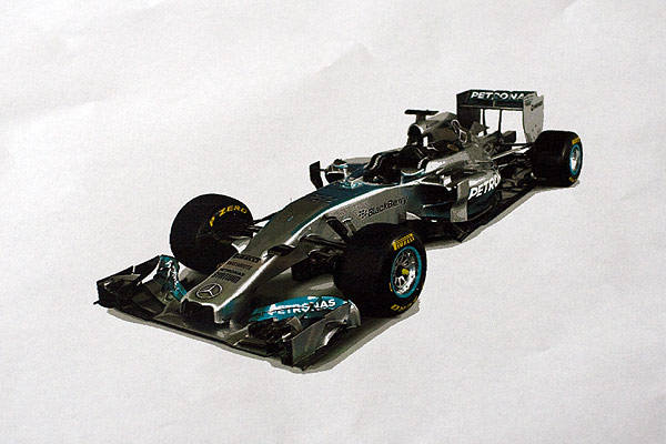 Mercedes Formula 1 Car 2014 - Printed from an Acorn Archimedes