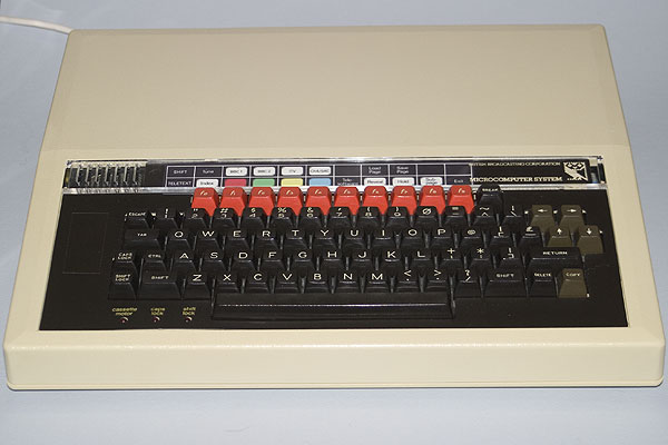 The BBC Micro with a Teletext Function Key strip