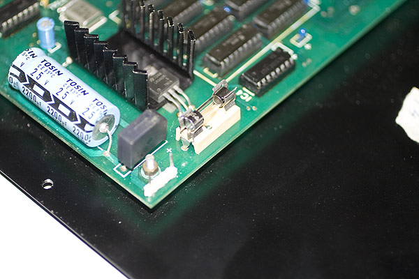 The VELA Mk I - fast blow fuse mounted on the PCB