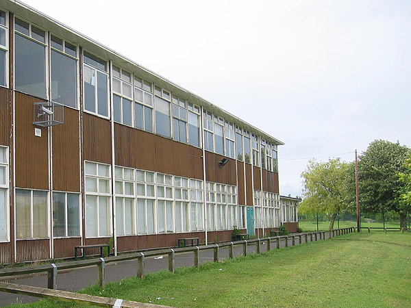 Gosforth School Languages, Maths and Computer Science rooms shortly before their demolition in 2004